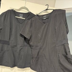 Cherokee Women's Black V-Neck Scrub Top bundle